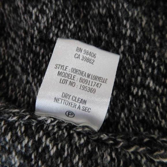 THEORY Wool Dorthea M Loryelle Dress Heathered Gray Sweater Knit Sheath Large - Picture 15 of 16